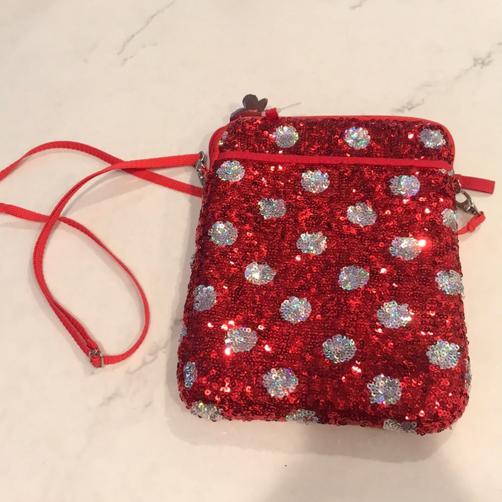 Red Disney polka dot bag.